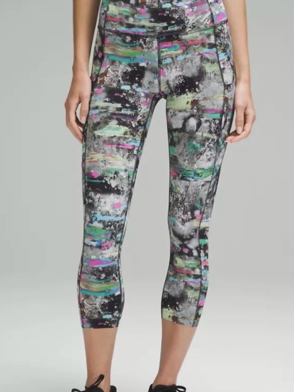 lululemon athletica Multicolor Abstract Print Leggings